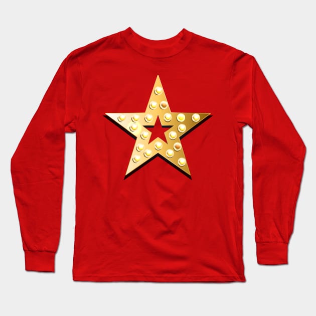 Star with lights bulbs Long Sleeve T-Shirt by Blackmoon9